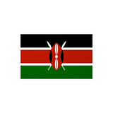 Autocollant drapeau kenya rectangle pvc résistant décoration