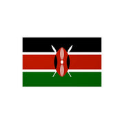 Autocollant drapeau kenya rectangle pvc résistant décoration