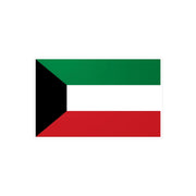Autocollant drapeau koweït rectangle pvc résistant décoratif