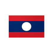 Autocollant drapeau laos rectangle pvc résistant décoratif