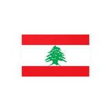 Autocollant drapeau liban rectangle pvc résistant décoratif