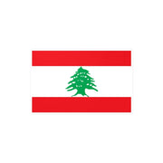 Autocollant drapeau liban rectangle pvc résistant décoratif