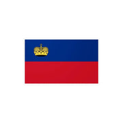 Autocollant drapeau liechtenstein rectangle pvc résistant