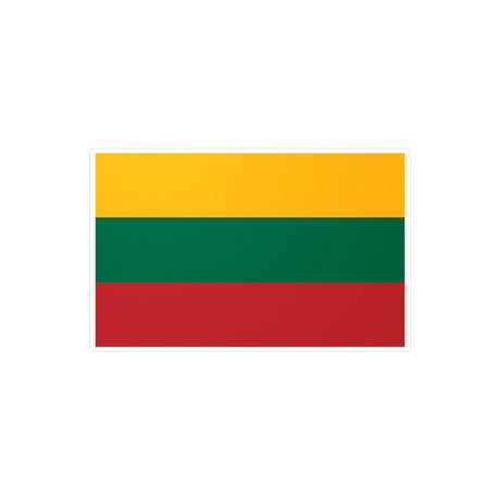 Autocollant drapeau lituanie rectangulaire pvc résistant