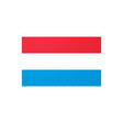 Autocollant drapeau luxembourg rectangle pvc résistant