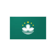 Autocollant drapeau macao rectangle pvc résistant