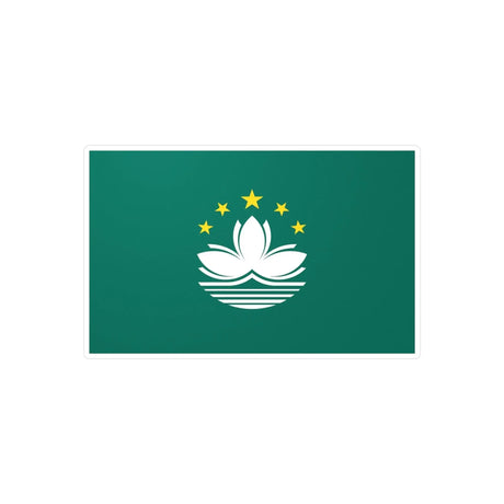 Autocollant drapeau macao rectangle pvc résistant