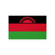 Autocollant drapeau malawi rectangle pvc résistant facile
