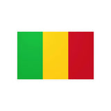 Autocollant drapeau mali rectangle pvc résistant décoratif
