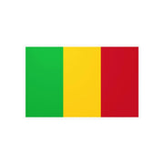 Autocollant drapeau mali rectangle pvc résistant décoratif