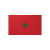 Autocollant drapeau maroc rectangulaire pvc résistant