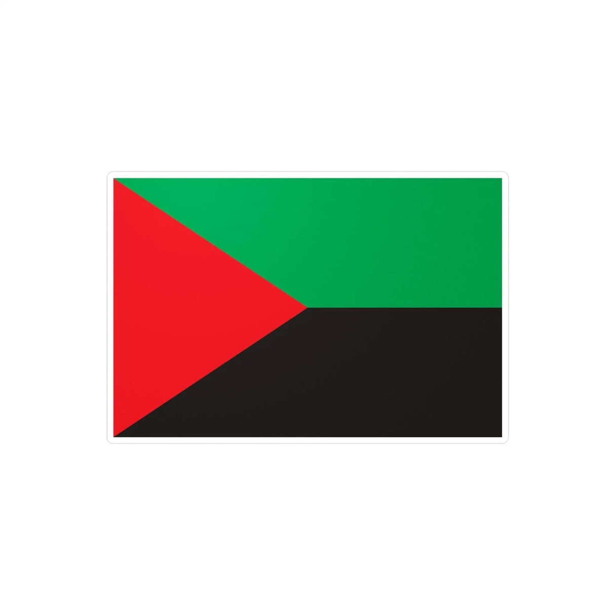 Autocollant drapeau martinique pvc forme rectangle résistant