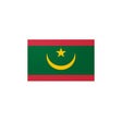 Autocollant drapeau mauritanie pvc forme rectangle résistant