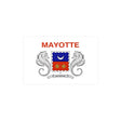 Autocollant drapeau mayotte rectangle pvc résistant