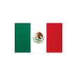 Autocollant drapeau mexique pvc rectangle résistant
