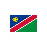 Autocollant drapeau namibie rectangle pvc résistant