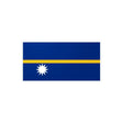 Autocollant drapeau nauru rectangle pvc résistant