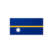 Autocollant drapeau nauru rectangle pvc résistant