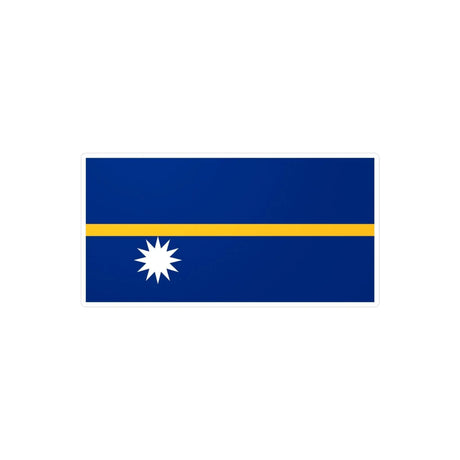 Autocollant drapeau nauru rectangle pvc résistant