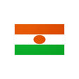 Autocollant drapeau niger rectangle en pvc résistant