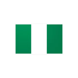 Autocollant drapeau nigeria rectangle en pvc résistant