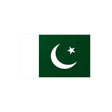 Autocollant drapeau pakistan rectangle pvc résistant