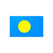 Autocollant drapeau palaos pvc forme rectangle résistant