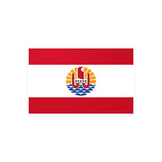 Autocollant drapeau polynésie française pvc forme rectangle