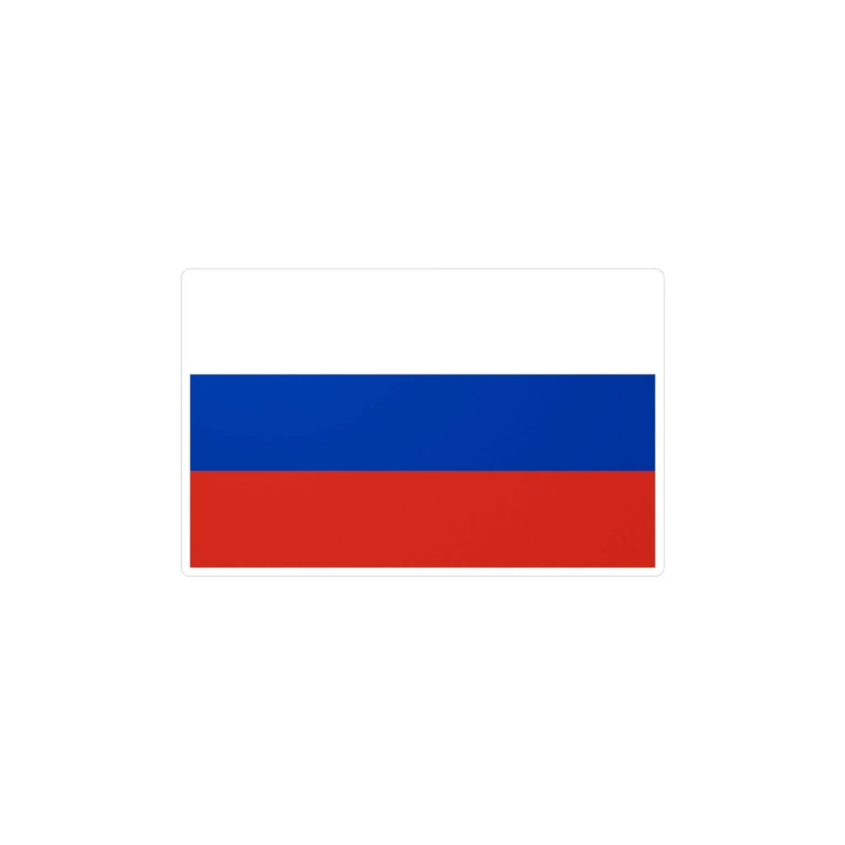 Autocollant drapeau russie rectangle pvc décoratif résistant