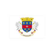 Autocollant drapeau saint-barthélemy en pvc forme rectangle