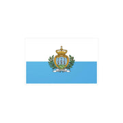 Autocollant drapeau saint-marin pvc rectangle résistant