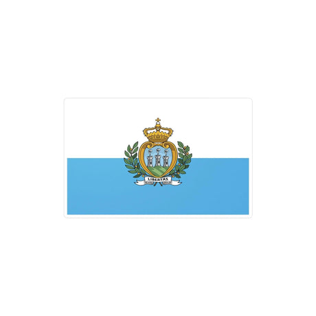 Autocollant drapeau saint-marin pvc rectangle résistant