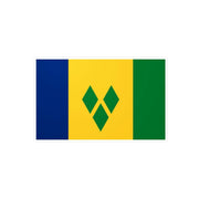 Autocollant drapeau saint-vincent rectangle résistant