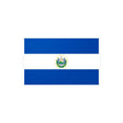 Autocollant drapeau salvador pvc rectangulaire résistant