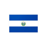 Autocollant drapeau salvador pvc rectangulaire résistant