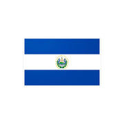 Autocollant drapeau salvador pvc rectangulaire résistant