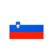 Autocollant drapeau slovénie rectangle pvc résistant