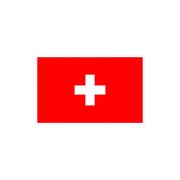 Autocollant drapeau suisse pvc forme rectangle résistant