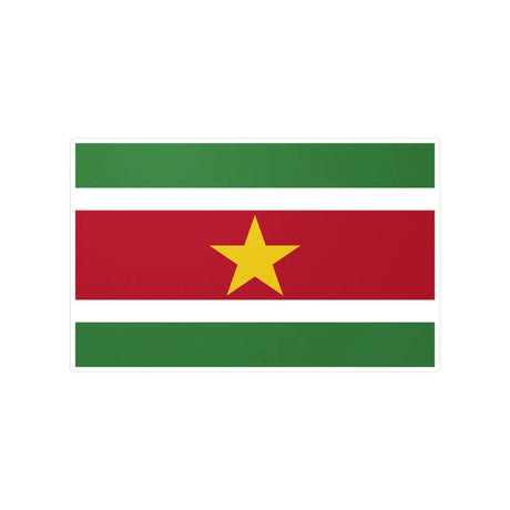 Autocollant drapeau suriname en plusieurs tailles - pixelforma