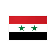 Autocollant drapeau syrie rectangulaire pvc résistant