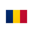 Autocollant drapeau tchad rectangle pvc résistant