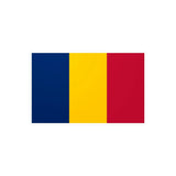 Autocollant drapeau tchad rectangle pvc résistant