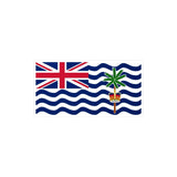 Autocollant drapeau territoire britannique océan indien rectangle