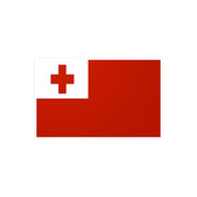 Autocollant drapeau tonga forme rectangle en pvc résistant