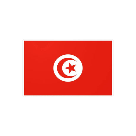 Autocollant drapeau tunisie en plusieurs tailles - pixelforma