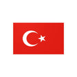 Autocollant drapeau turquie rectangle pvc résistant