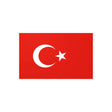 Autocollant drapeau turquie rectangle pvc résistant