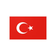 Autocollant drapeau turquie rectangle pvc résistant