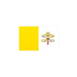Autocollant drapeau vatican rectangle pvc résistant