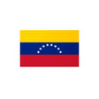 Autocollant drapeau venezuela rectangulaire en pvc résistant